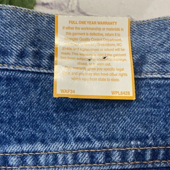 Vintage Wrangler Relaxed Misses Fit High -Rise Structured‎ Jeans 16 Long NWT - Picture 10 of 13